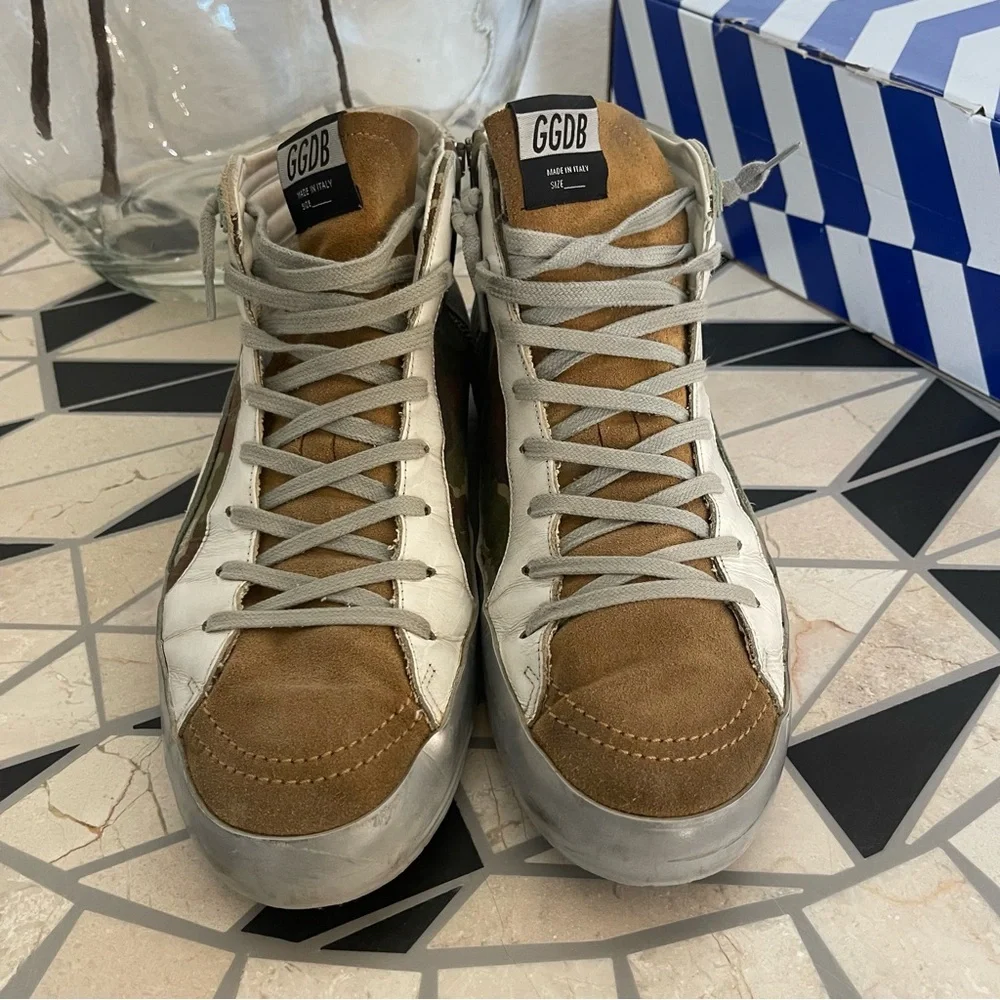 GOLDEN GOOSE
Men's Superstar Camo Mid-Top Sneakers - Picture 3 of 14